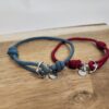 Bracelets Couple - Ancre Argentée Personnalisable Nylon (1)
