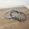 Bracelets Couple - Ancre Argentée Personnalisable (2)