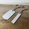 Porte clés Personnalisables Couple - Inox Initiales (2)