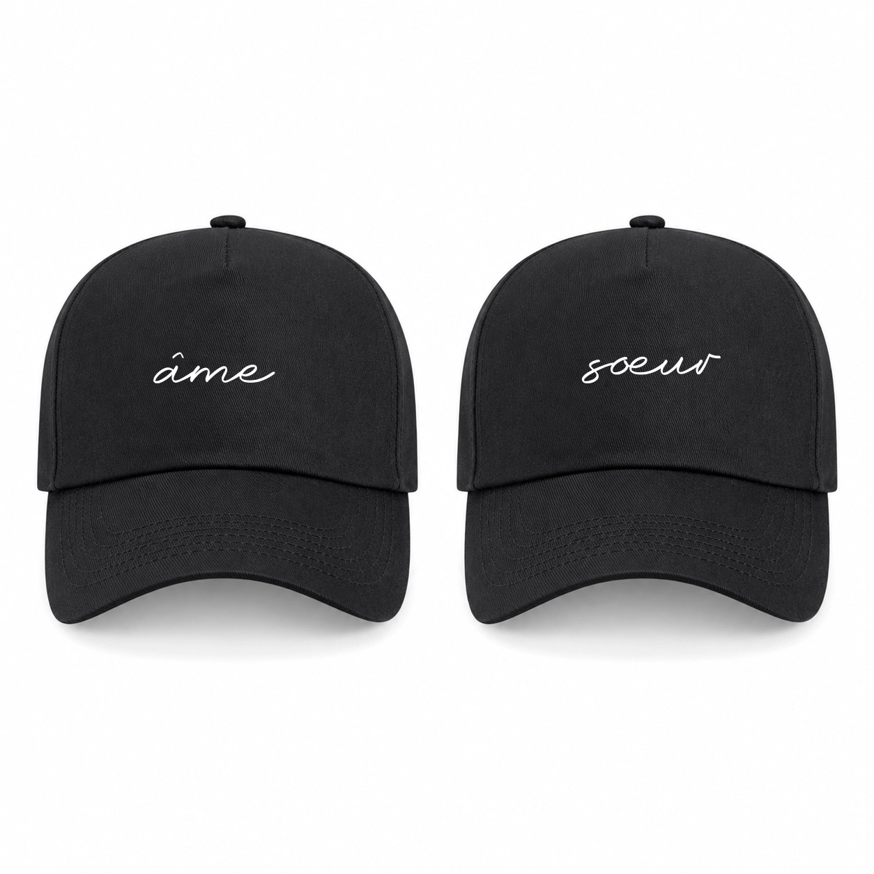 Casquettes Couple - Ame soeur deux parties