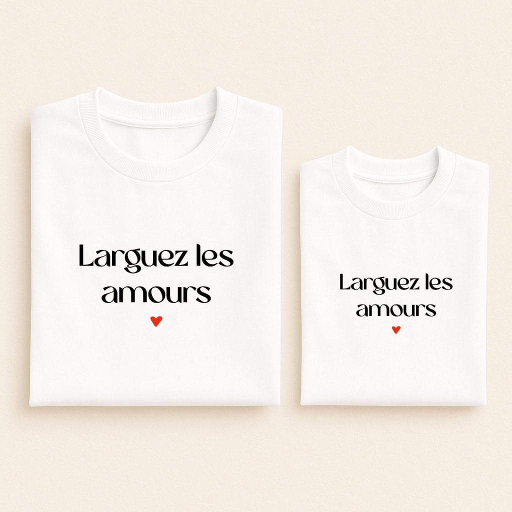 T-shirts Famille Personnalisés – Set De 3, 4, 5 Ou 6 – Coton Stretch – Pour Vacances, Photos, Anniversaire – Cadeau Original Parent-enfant