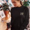 T-shirt et pull couple a personnaliser nom de famille (1)