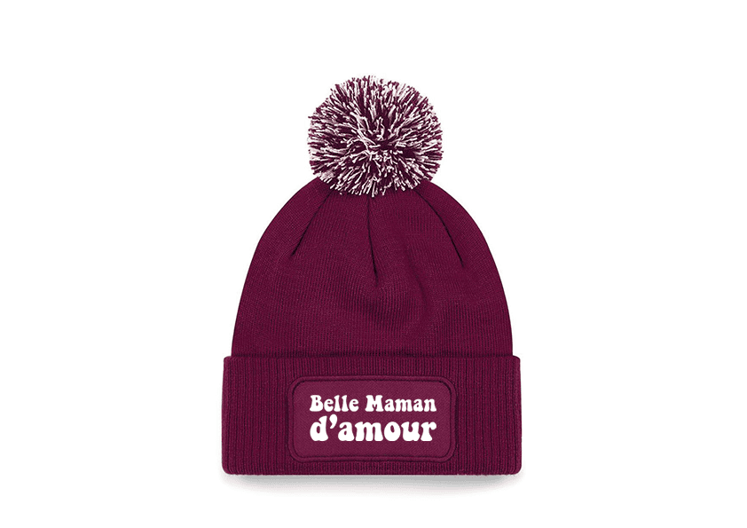 Bonnet Tricoté Pour Maman Ou Grand-mère - Cadeau Chaleureux Avec Broderie "World's Best Mama"
