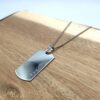 Collier plaque militaire - Initiales