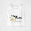 T-shirts Team Marié personnalisable - Prénom + date EVG