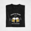 T-shirts Team marié personnalisable - Bières + Date EVG