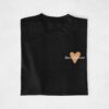 T-shirt duo - Tata & Nièce fond coeur doré