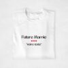 T-shirt - Future Mamie coeurs rouges " Personnalisable"