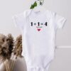 Body Annonce Grossesse personnalisable - Jumeaux 1+1 = 4 ❤️