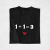 T-shirt Annonce Grossesse Personnalisable - 1+1=3