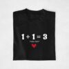 T-shirt Annonce Grossesse Personnalisable - 1+1=3