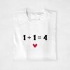 T-shirt Annonce Grossesse Personnalisable - 1+1=4