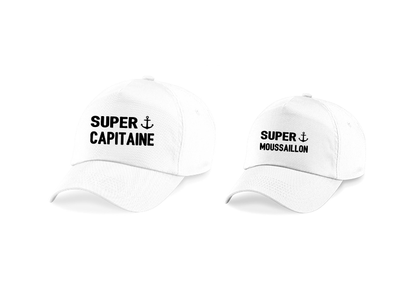 Casquette Super Capitaine & Super Moussaillon