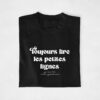 T-shirt Annonce Grossesse Famille - Toujours lire les petites lignes