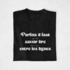 T-shirt Annonce Grossesse Famille - parfois il faut savoir lire entre les lignes