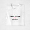Sweat Annonce Grossesse - Futur Maman Coeur Rouge Personnalisable