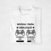 Sweat Annonce Grossesse - Geek Niveau Papa Débloqué - Joueur 1 & 2