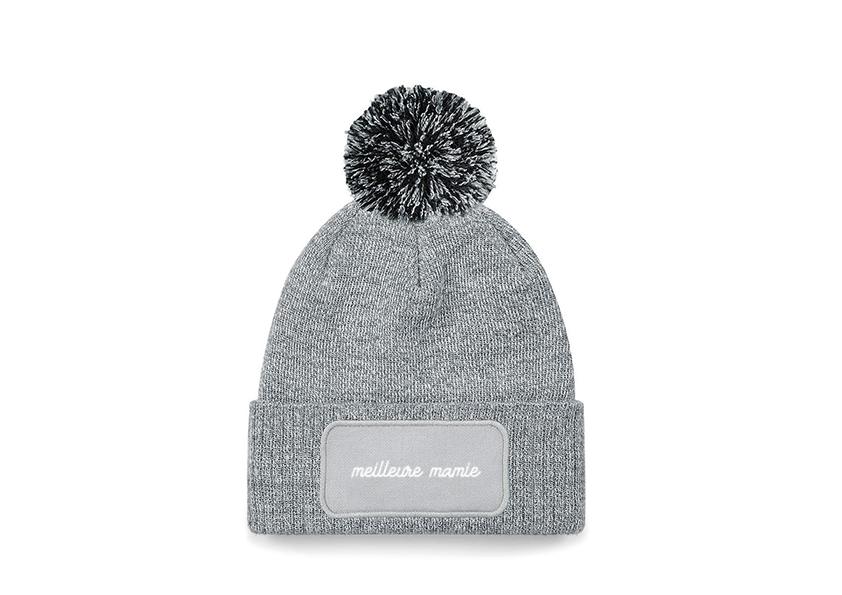 Bonnet à pompon - Meilleure Mamie