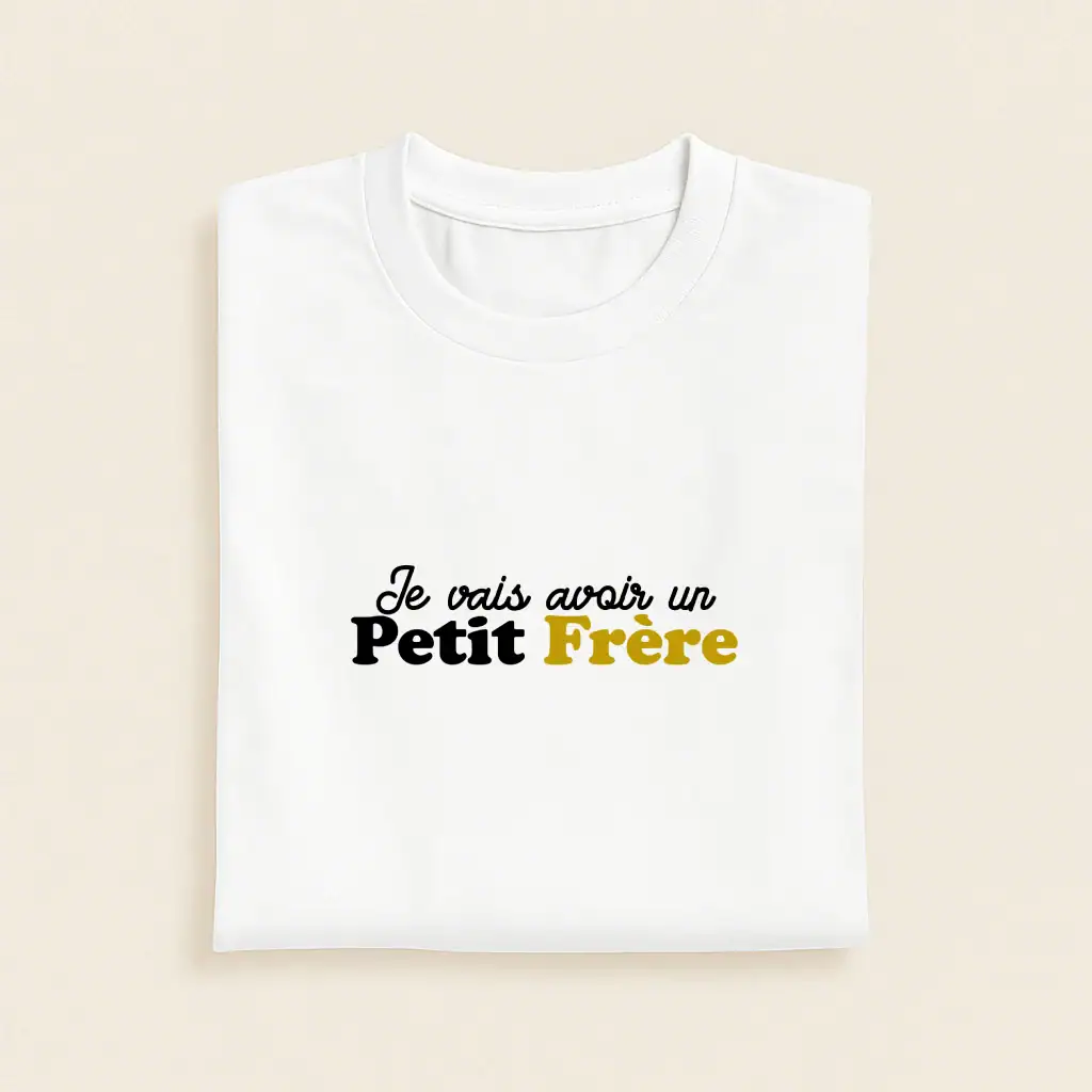 T-shirt Je vais avoir un petit frère