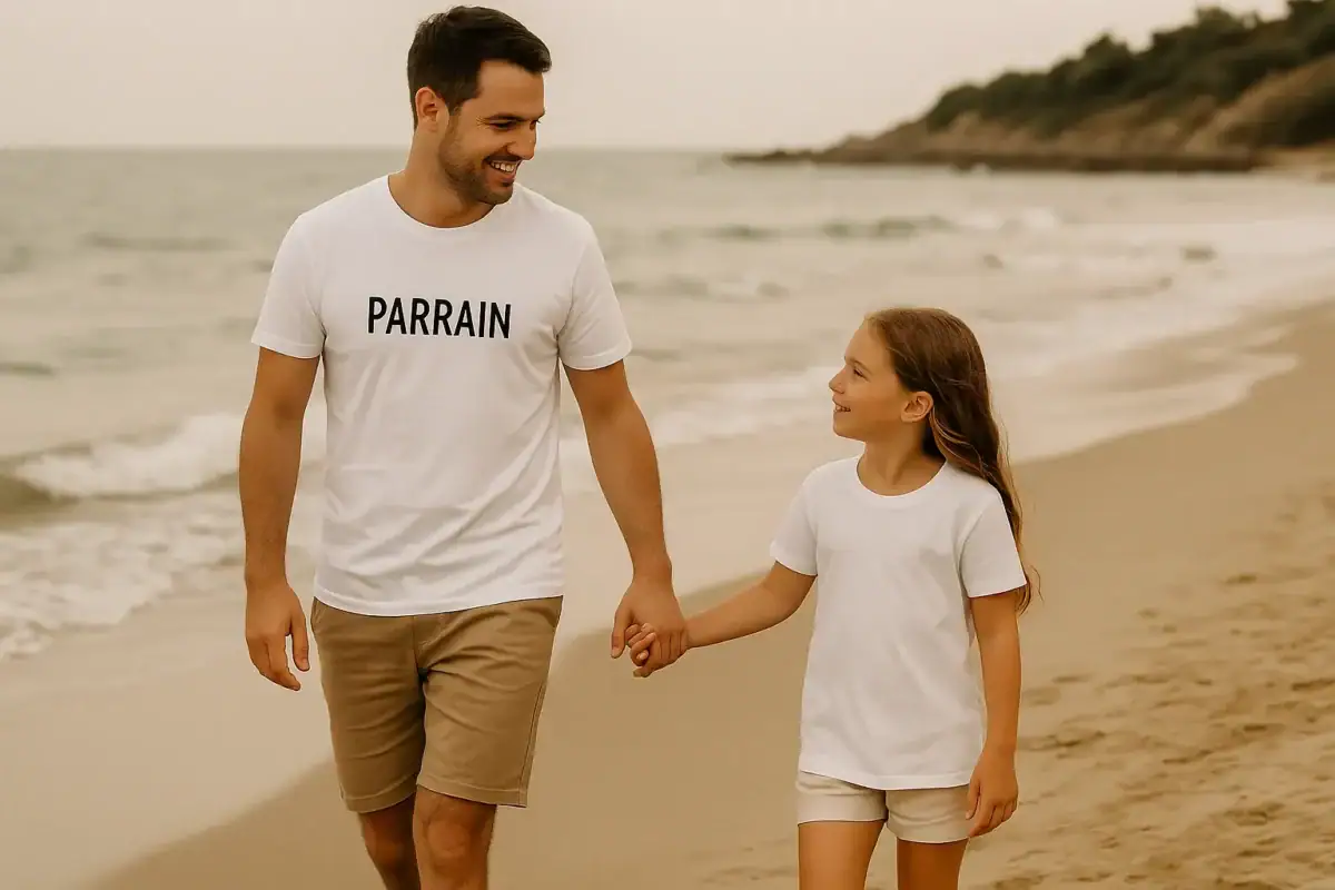 t-shirt assorti parrain filleule