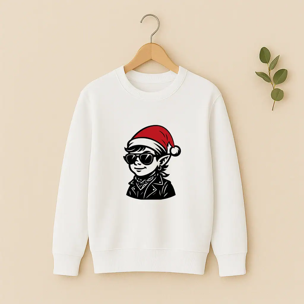 Pull Famille du Père Noël Biker