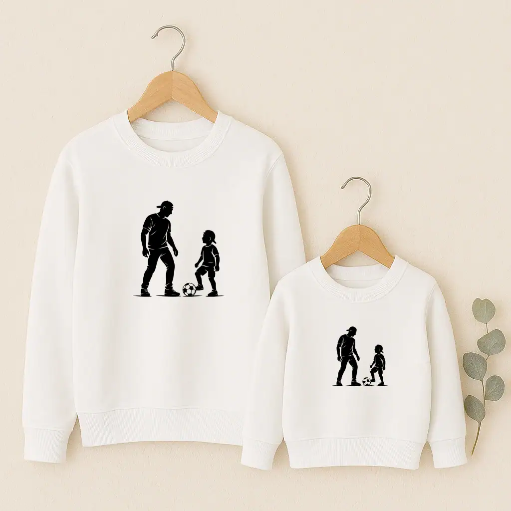 Pull Père Fils - Footballeur