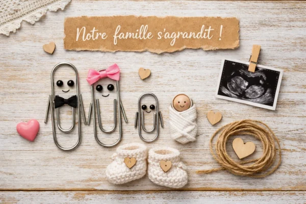 Annonce de grossesse trombone : créez votre famille DIY !