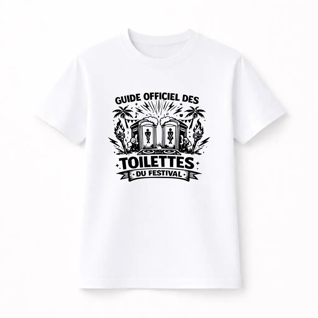 T-shirt Festival - Guide Officiel des Toilettes