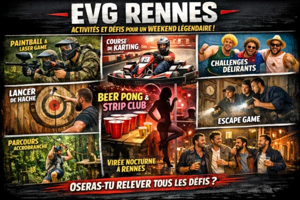 EVG Rennes : activités et défis pour un weekend légendaire