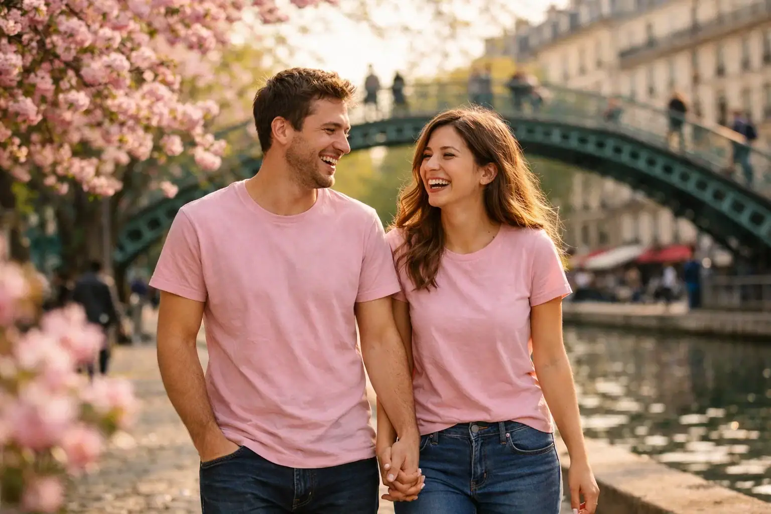 Idées d'activités en couple à Paris, couple se promenant main dans la main