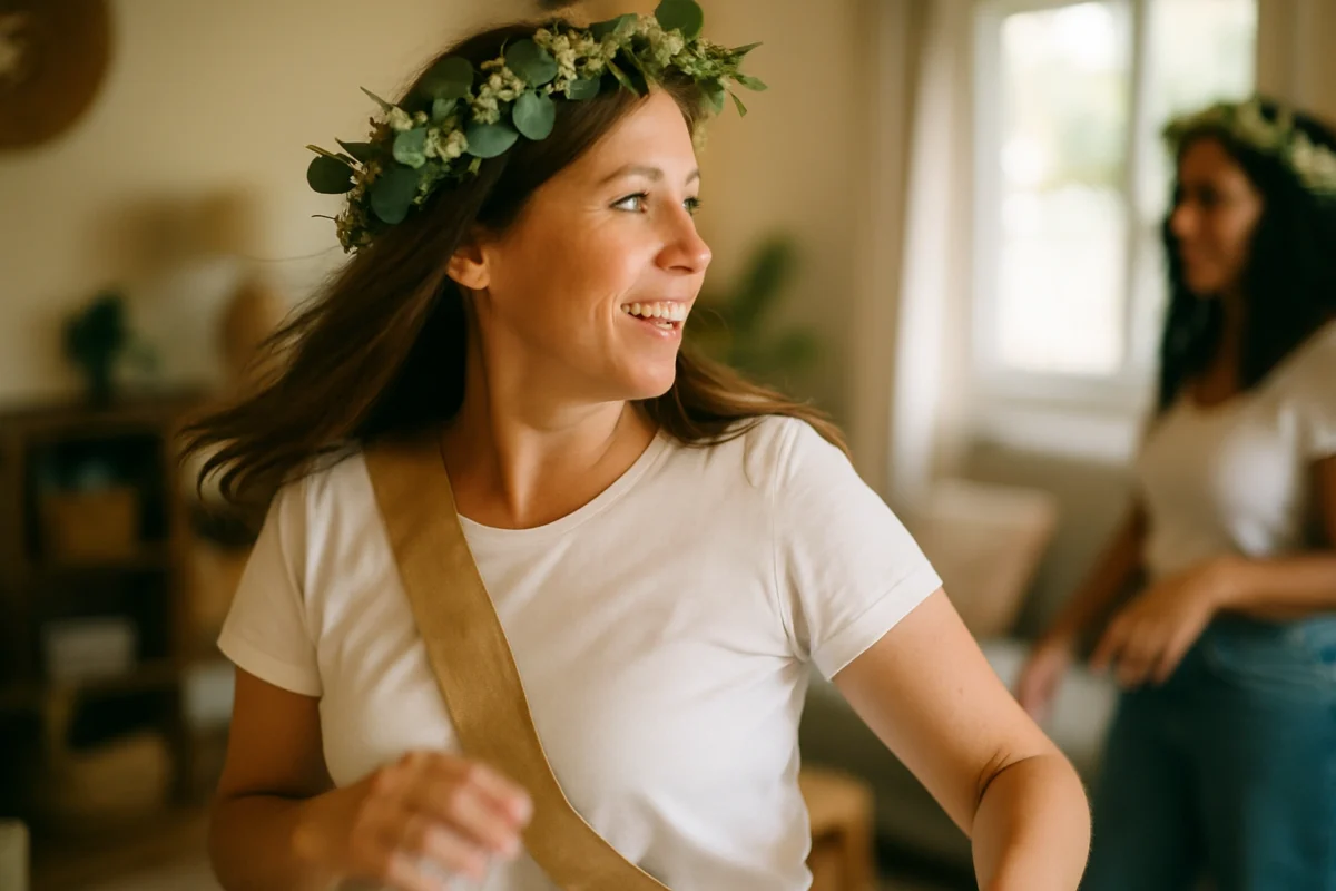 Tenues et accessoires végétaux pour un enterrement de vie de jeune fille original