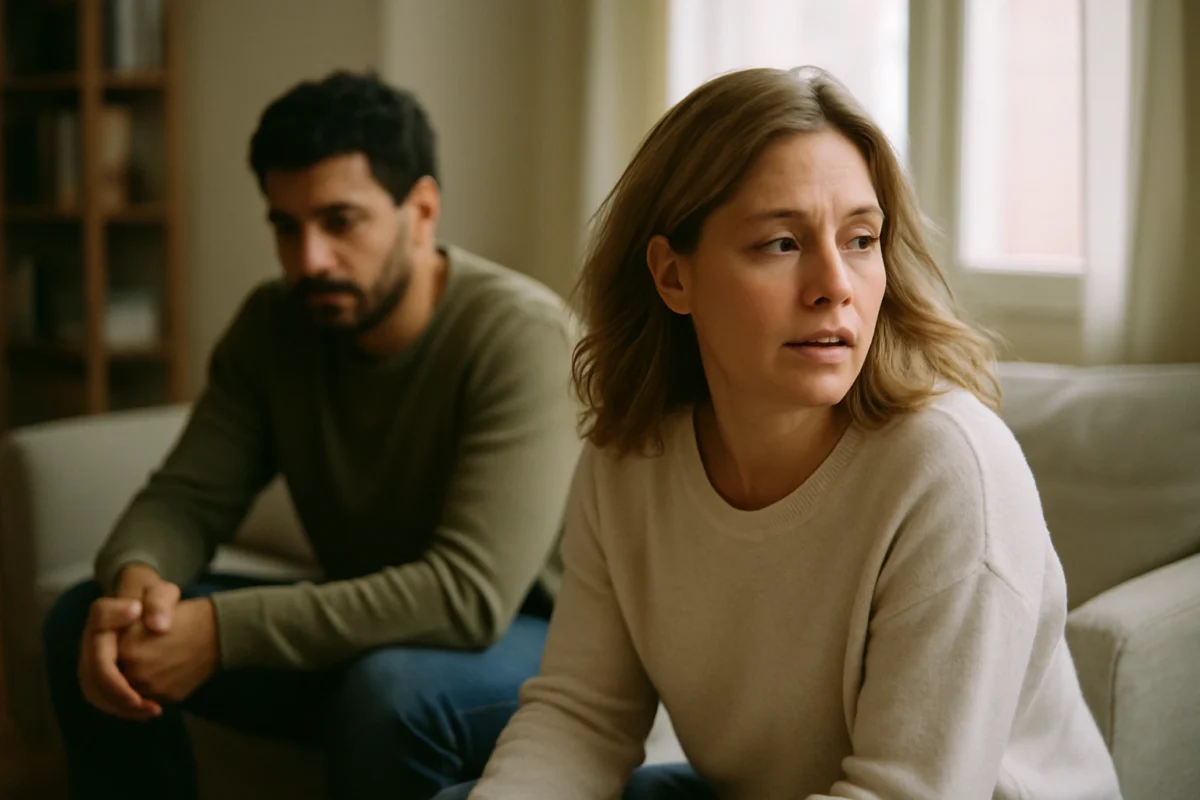 Couple en discussion avec une conseillère conjugale pour améliorer leur relation
