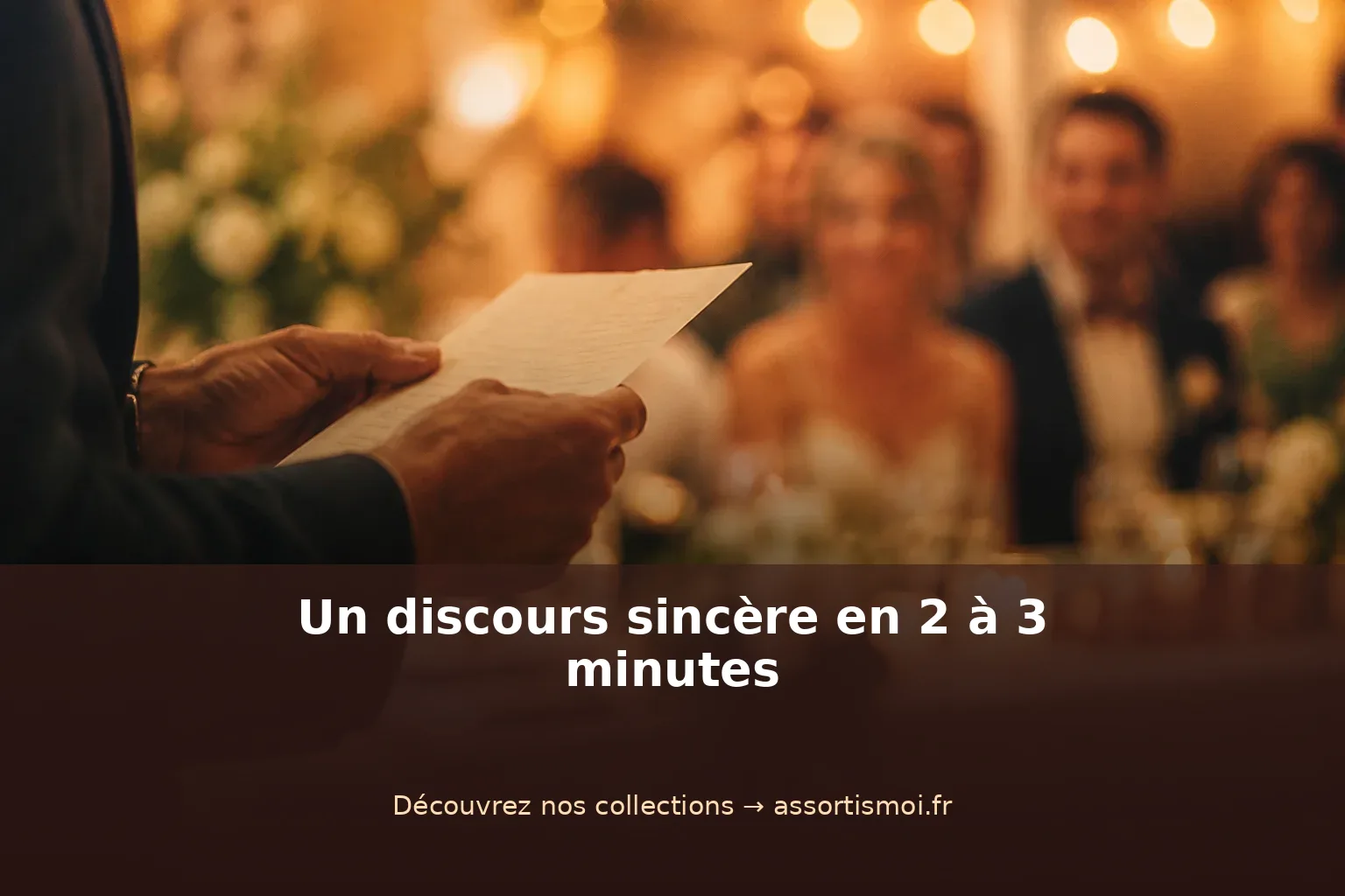 discours de mariage des parents - Assortis Moi