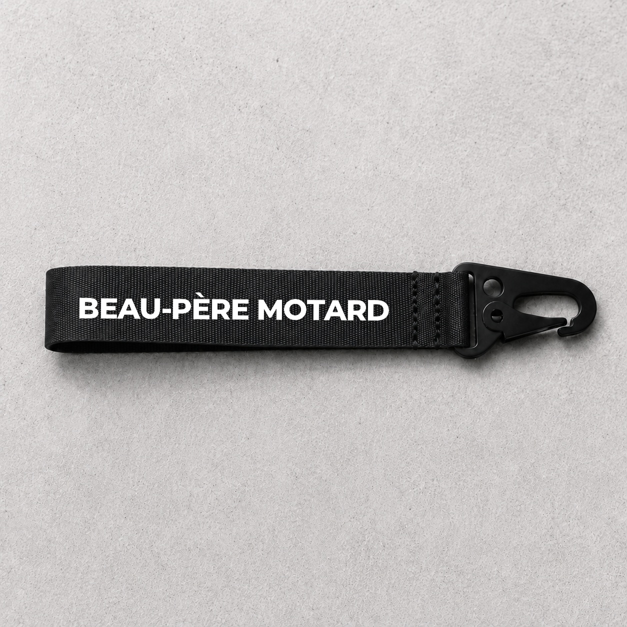 Porte-clé Beau-Père Motard noir