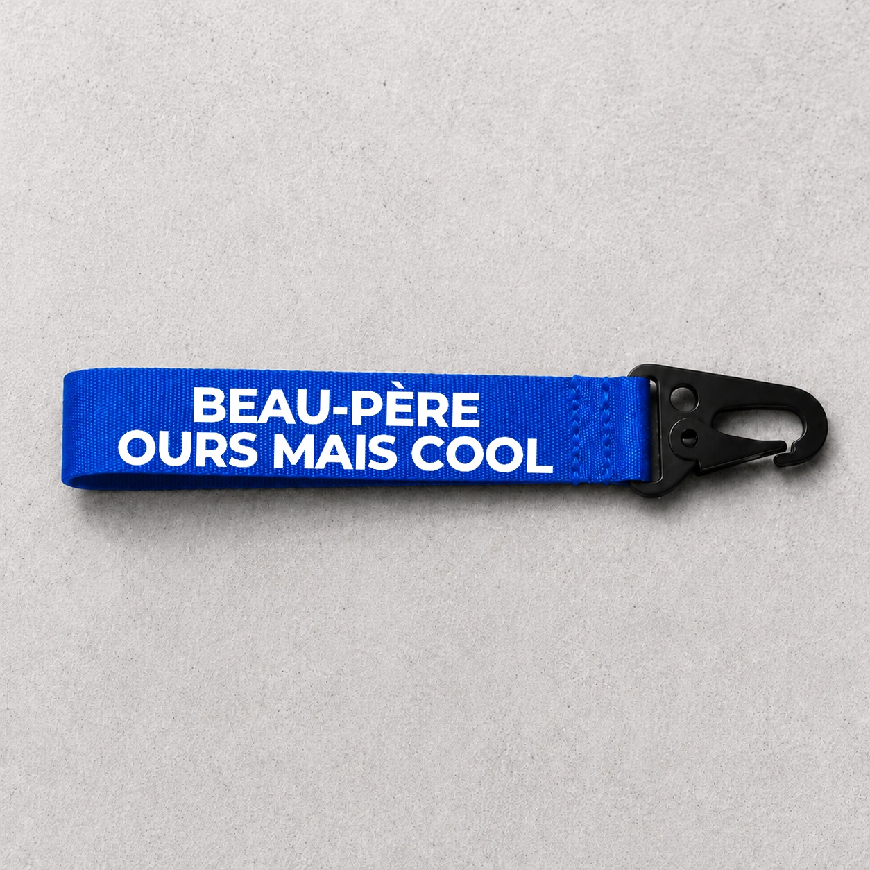 Porte-clé Beau-Père Ours mais cool bleu