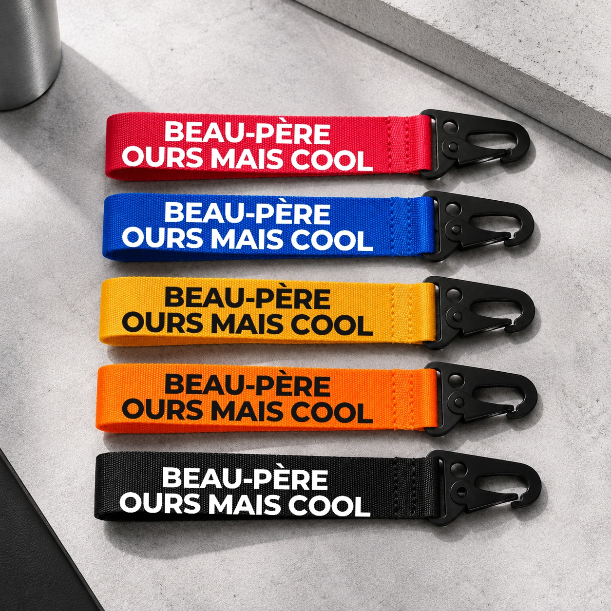 Porte-clé Beau-Père Ours mais cool