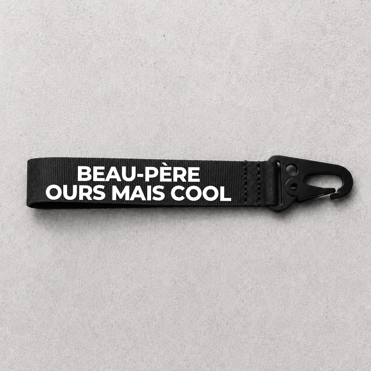 Porte-clé Beau-Père Ours mais cool noir