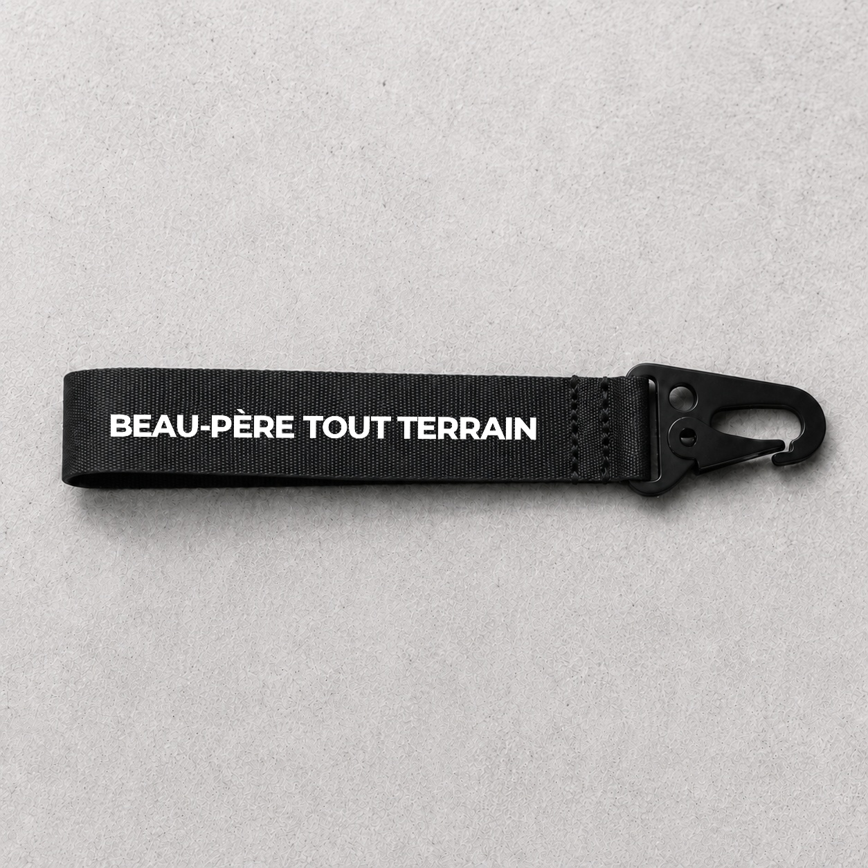Porte-clé Beau-Père Tout terrain noir