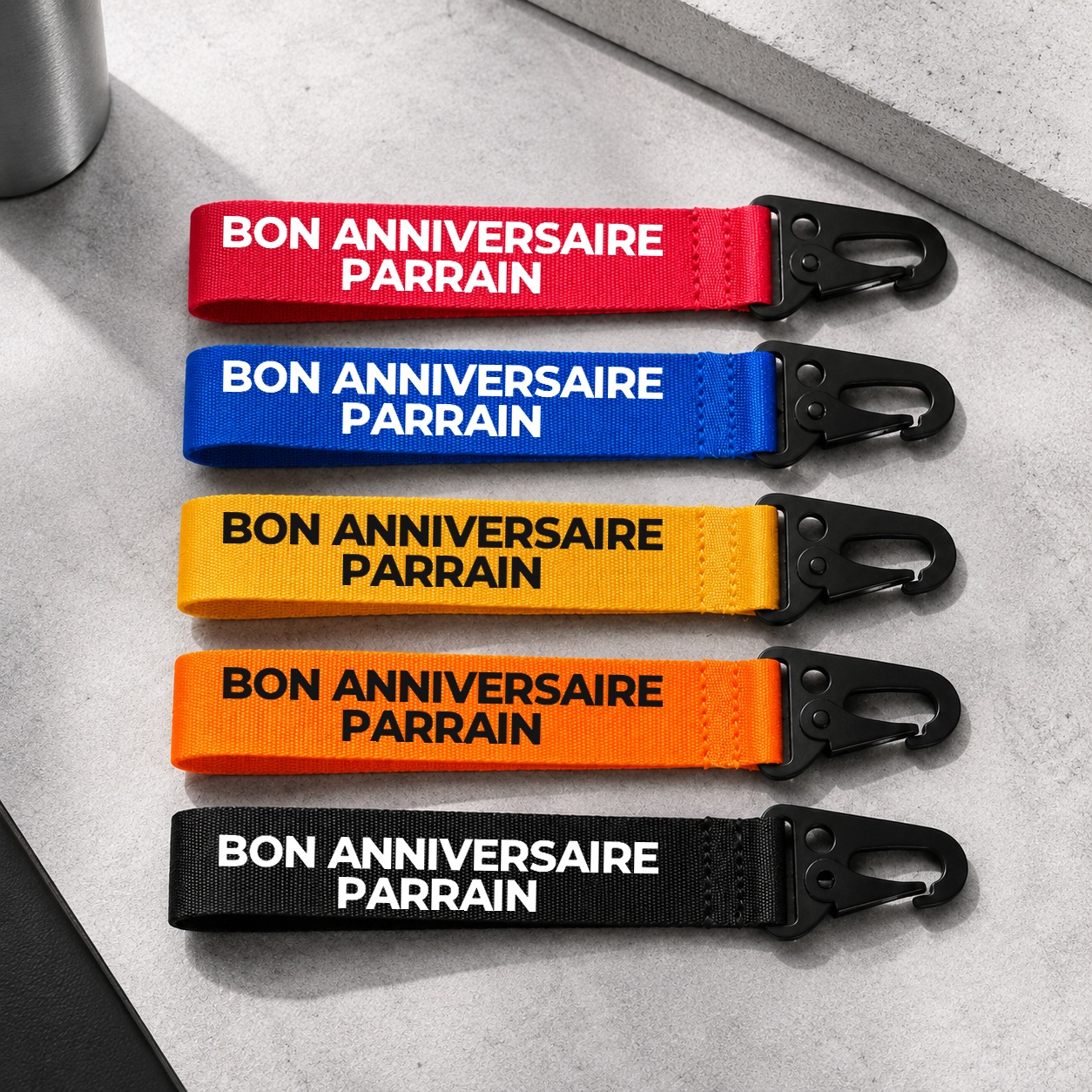 Porte-clé Bon anniversaire Parrain