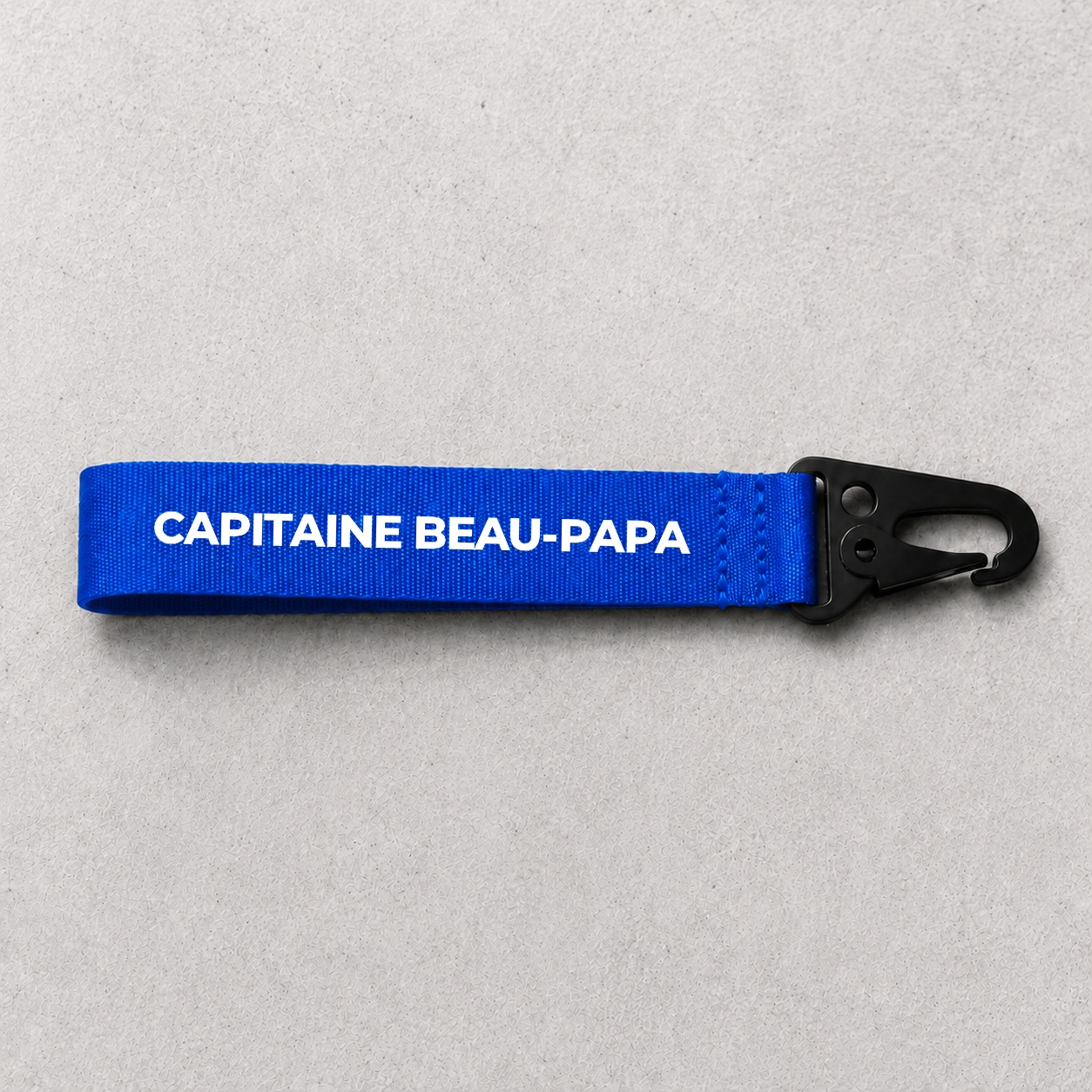 Porte-clé Capitaine Beau-Papa bleu