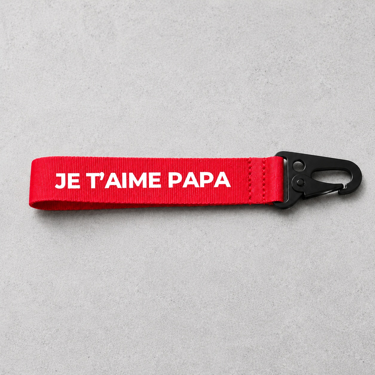 Porte-clé Je t’aime Papa rouge
