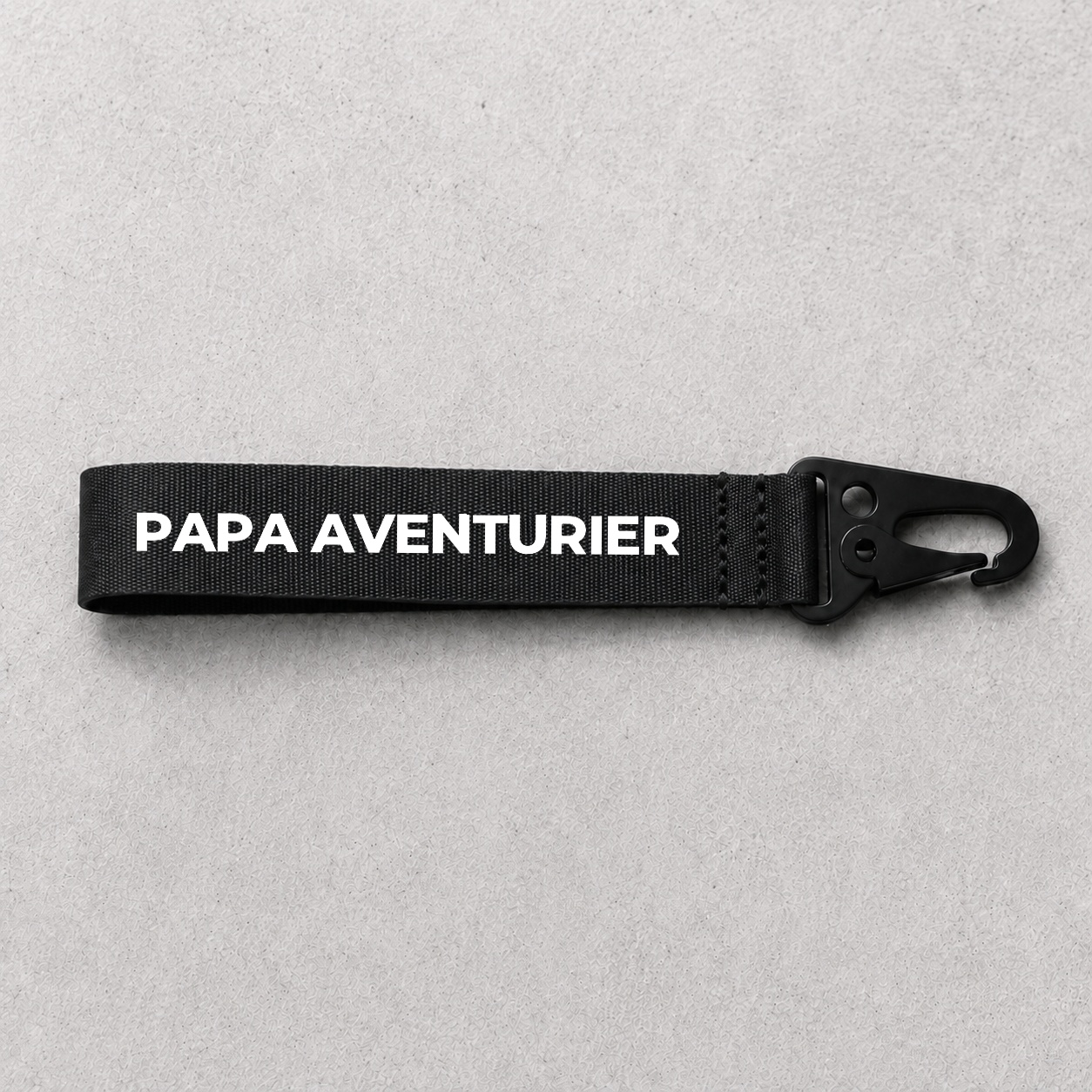 Porte-clé Papa aventurier noir