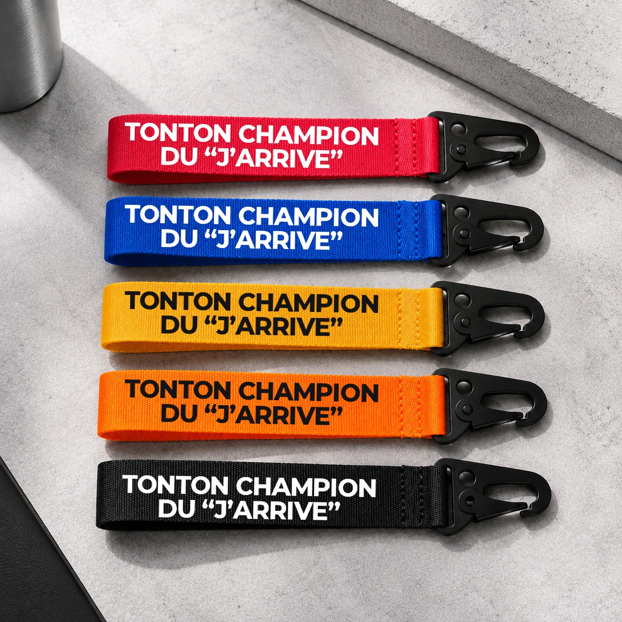 Porte-clé Tonton Champion du j'arrive