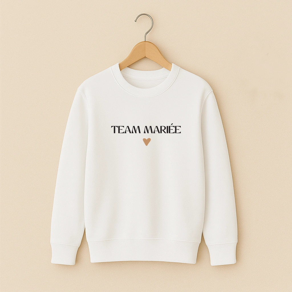 Pull EVJF Coeur Doré