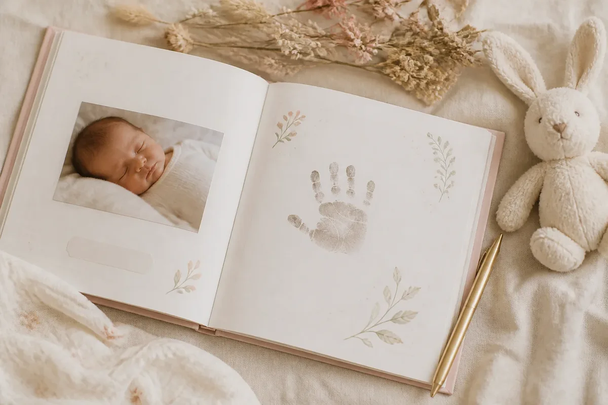 Livre de naissance à personnaliser au prénom de bébé - Assortis Moi
