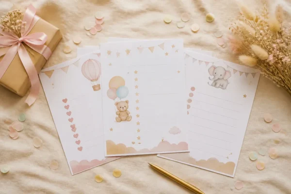 Jeux de baby shower à imprimer : quiz, bingo, prédictions - Assortis Moi