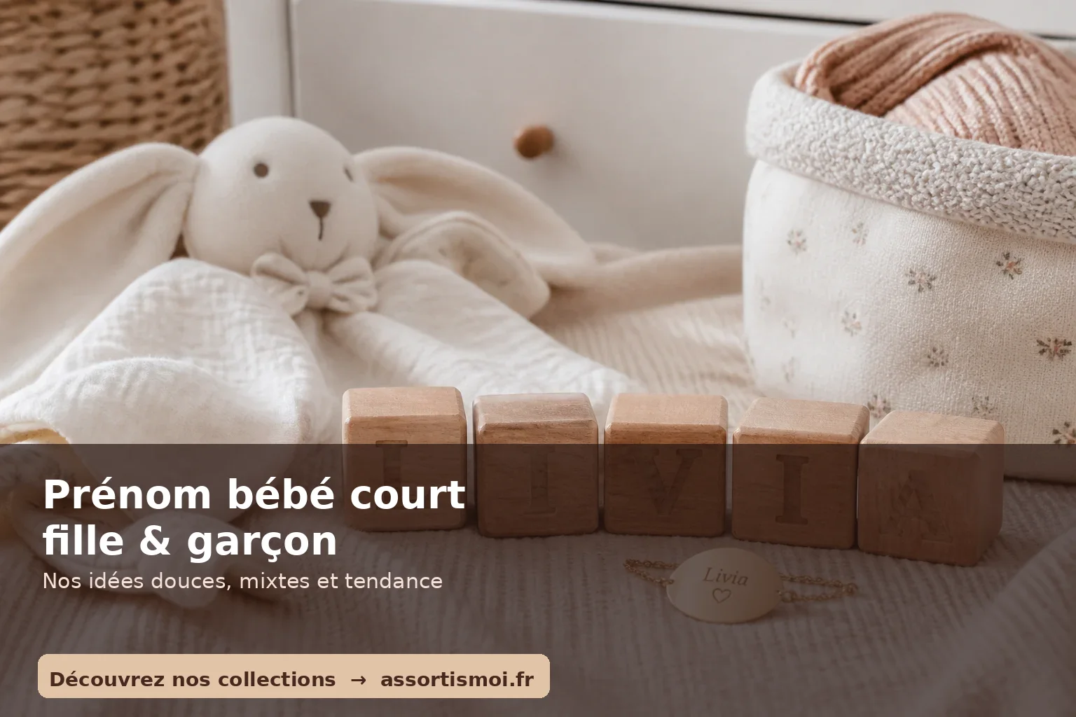 prénoms courts pour bébé fille et garçon - Assortis Moi