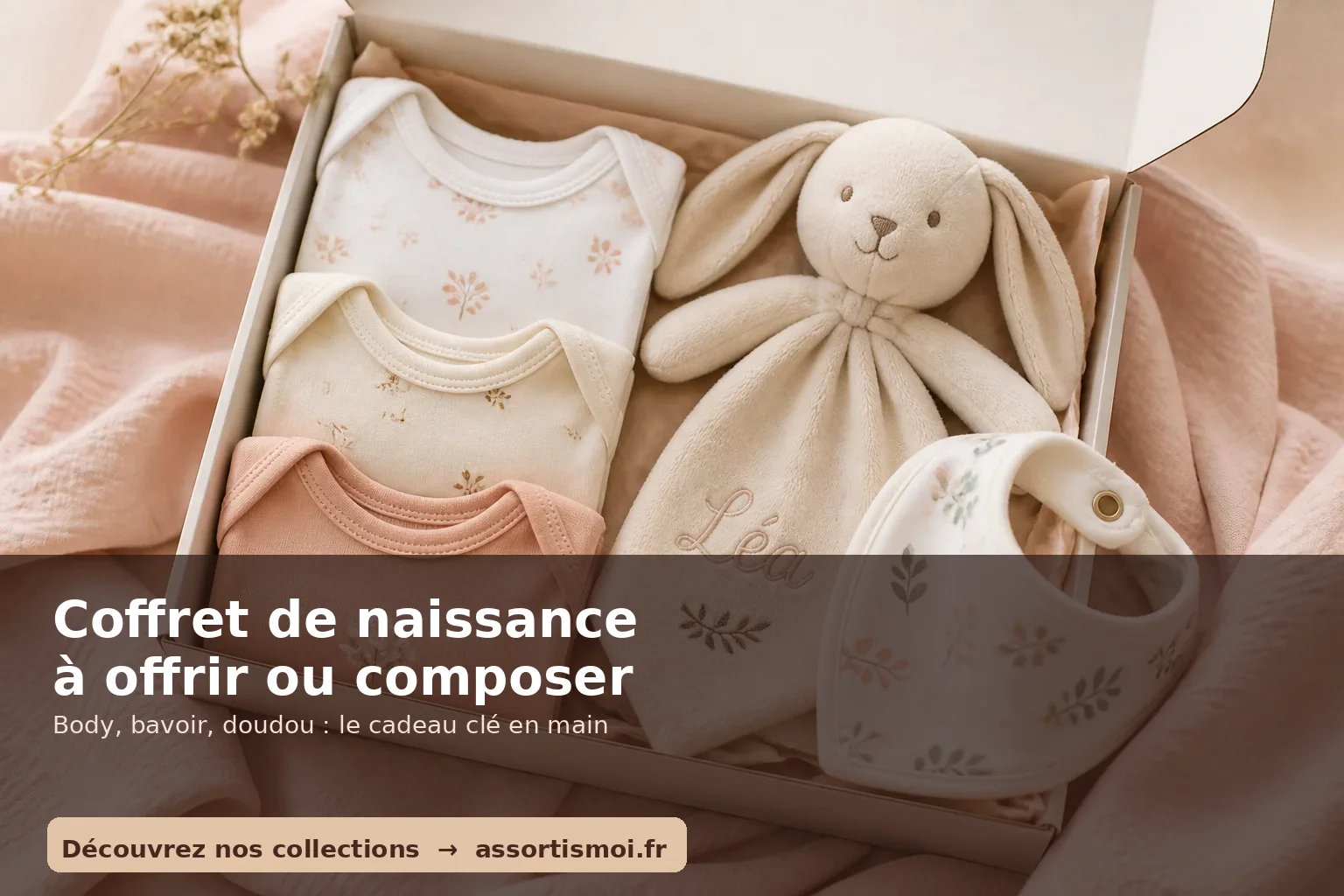coffret de naissance complet à offrir - Assortis Moi