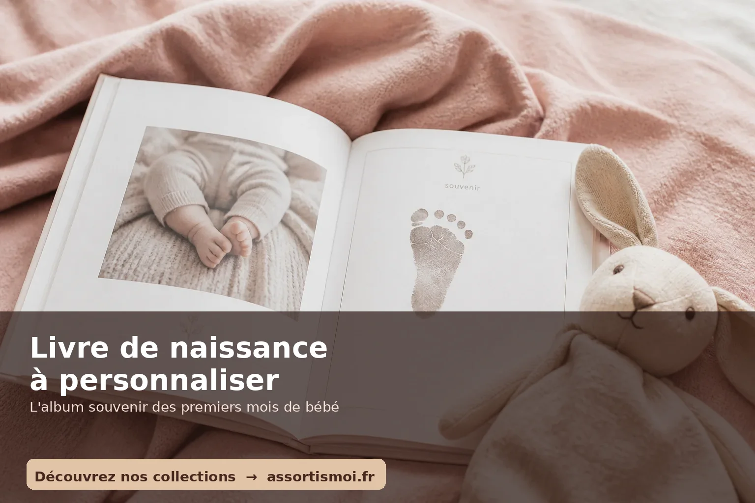 livre de naissance à personnaliser au prénom - Assortis Moi