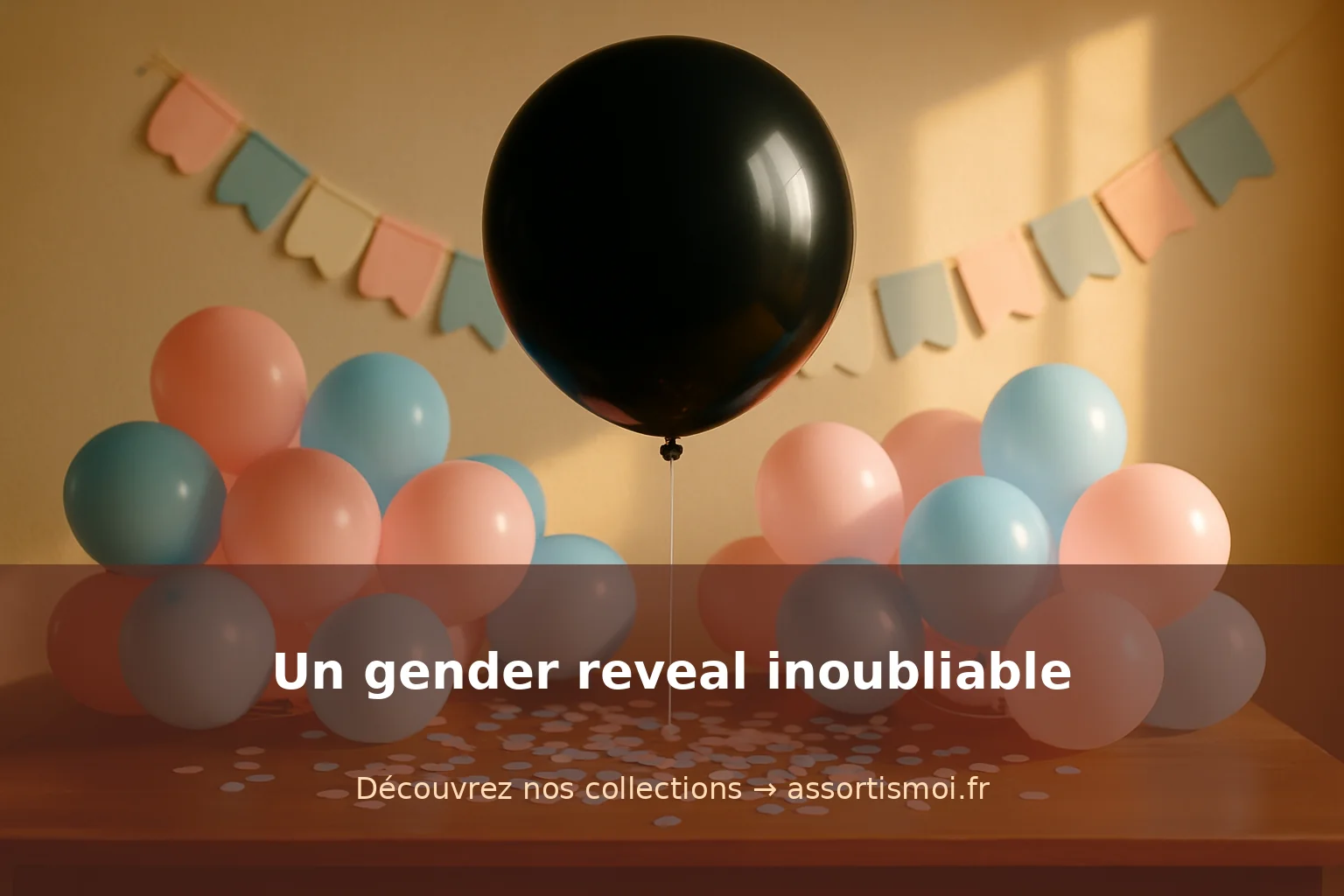 gender reveal ballon - Assortis Moi